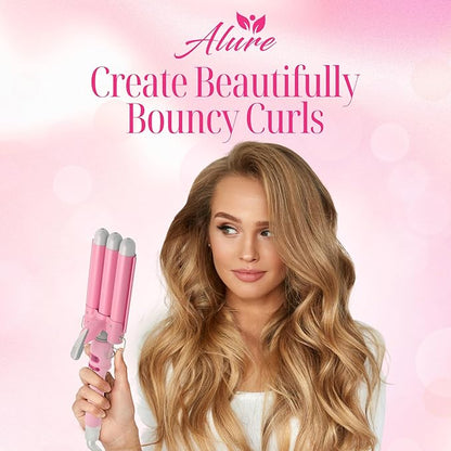 Alure Three Barrel Curling Iron Wand Hair Waver - Image 7