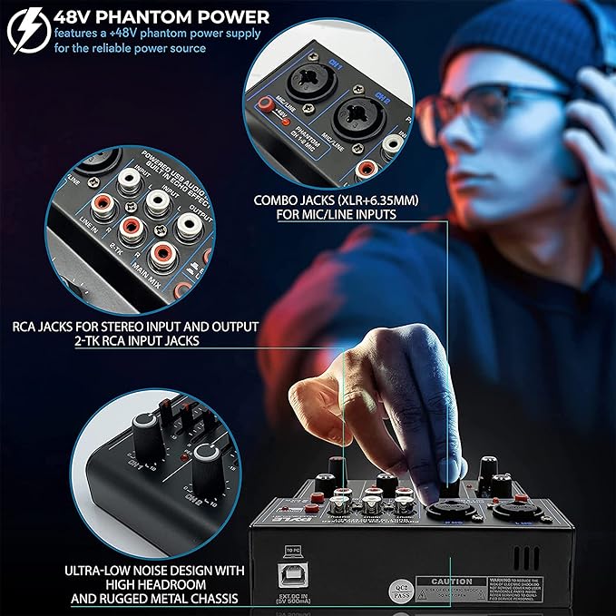 Pyle Professional Wireless DJ Audio Mixer - Image 6