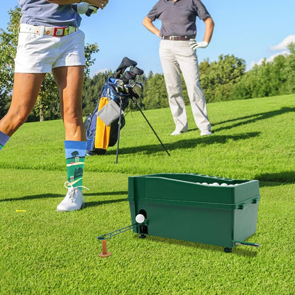 automatic golf ball dispenser with tee up machine, view 9