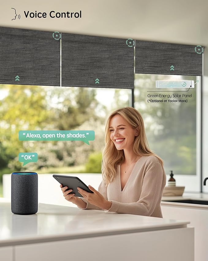 Yoolax Motorized Blinds with Remote, Smart Blinds - Image 2
