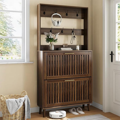 Upgraded 62.99“ Tall Shoe Cabinet by SmartFENDEE
