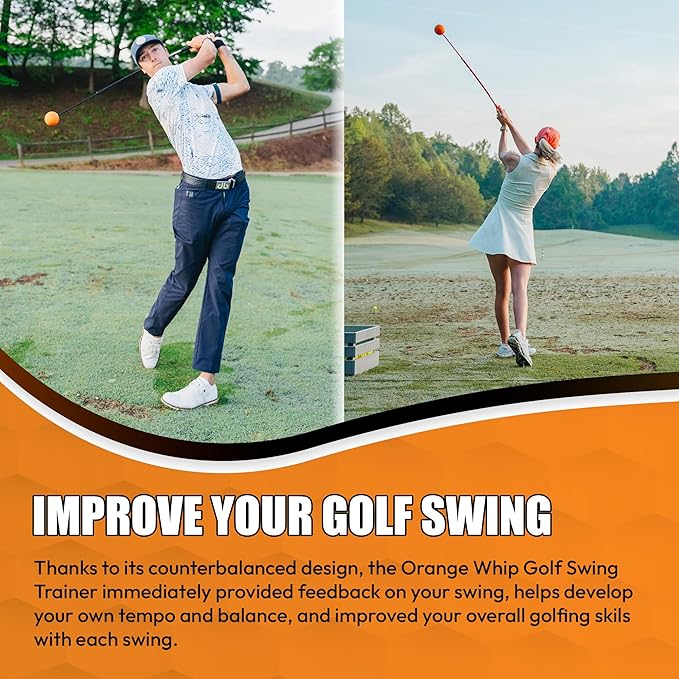 Orange Whip Golf Swing Trainer Aid Patented & Made in USA - Image 7