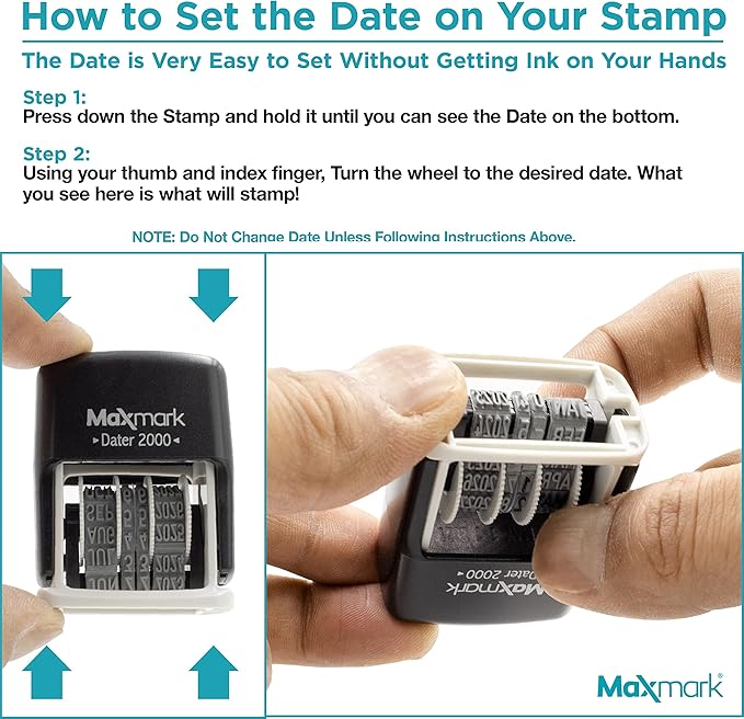 MaxMark Dater 2000, Self Inking Small Date Stamp - Image 7