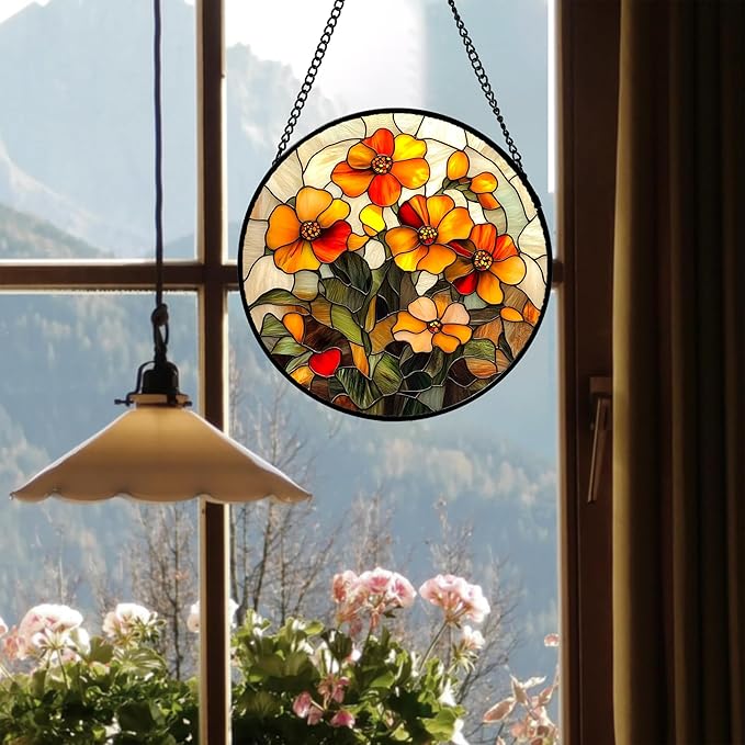 CRISGIF Stained Glass Window Hanging - Image 3