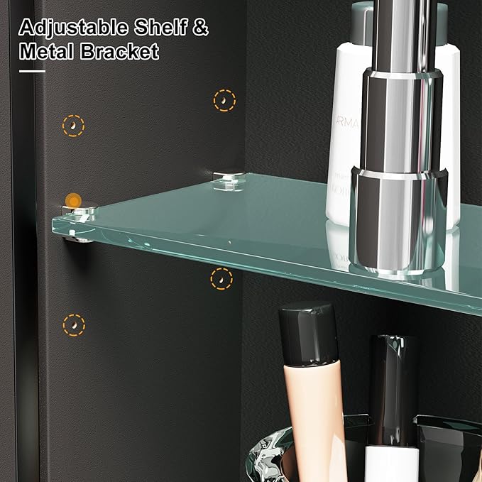 Black Arched Medicine Cabinet - Image 3