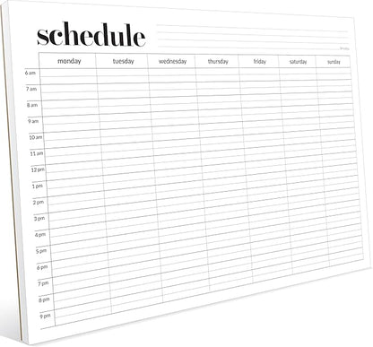 Weekly Schedule Pad, Tear Off Undated Weekly Planner Notepad, A4 Size, Premium by Hadigu