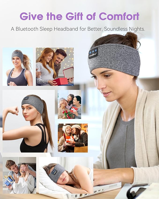 MUSICOZY Sleep Headphones Bluetooth Headband, 14 Hours Playtime, Sports Sweat - Image 5