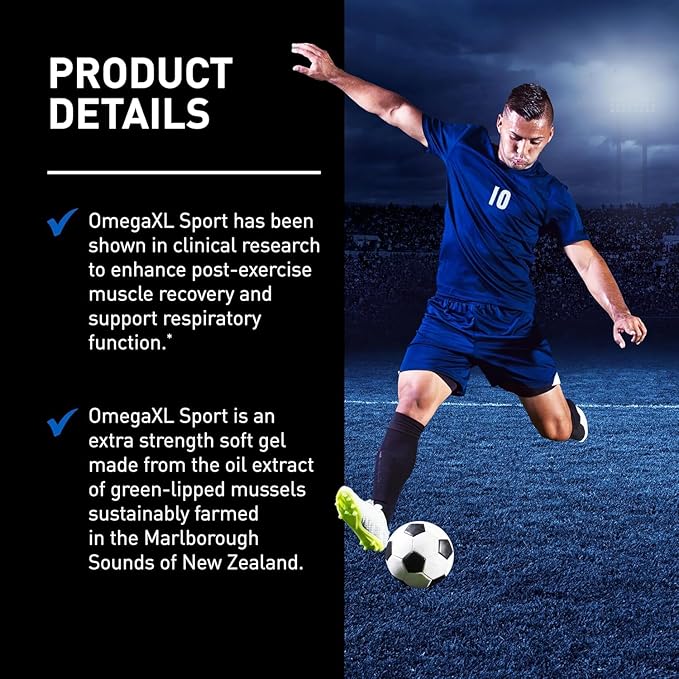 OmegaXL Sport Extra Strength Muscle Recovery Supplement and Respiratory Support - Image 9