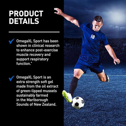 OmegaXL Sport Extra Strength Muscle Recovery Supplement and Respiratory Support - Image 9