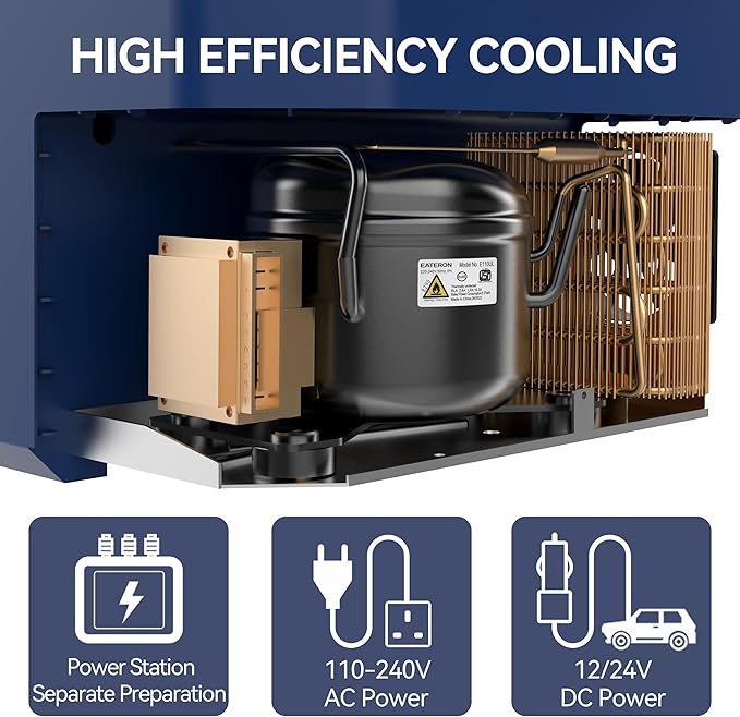 Car Fridge Portable 12V Refrigerator 40 Quart 12 Volt Freezer Compressor Cooler - Image 8