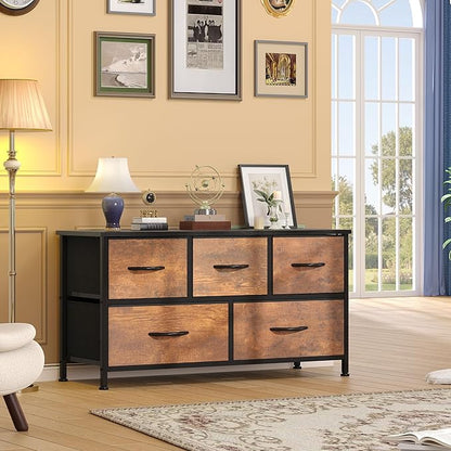 DWVO Dresser for Room with 5 Drawers - Image 4