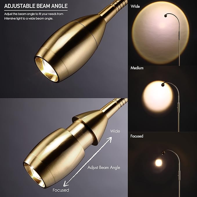 O’Bright Ray – Adjustable LED Beam Floor Lamp, Dimmable and Zoomable Spotlight - Image 3