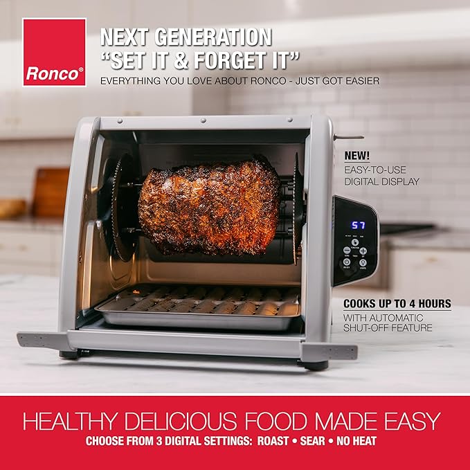 Ronco 6000 Platinum Series Rotisserie Oven, Digital Display, 12-Pound Capacity - Image 3