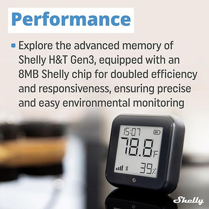 Shelly H&T Gen3 Black | Wi-Fi and Bluetooth Smart Temperature & Humidity Sensor - Image 6