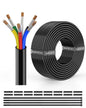 NAOEVO 16 Gauge Wire 6 Conductor Electrical Wire, 16 AWG Stranded PVC Cord by NAOEVO