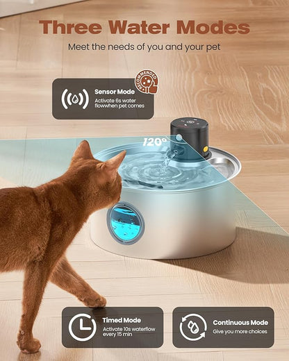 Cat Water Fountain Battery Powered: Cordless Cat Fountain Wireless - Image 3