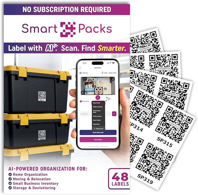 SmartPacks QR Stickers by SmartPacks