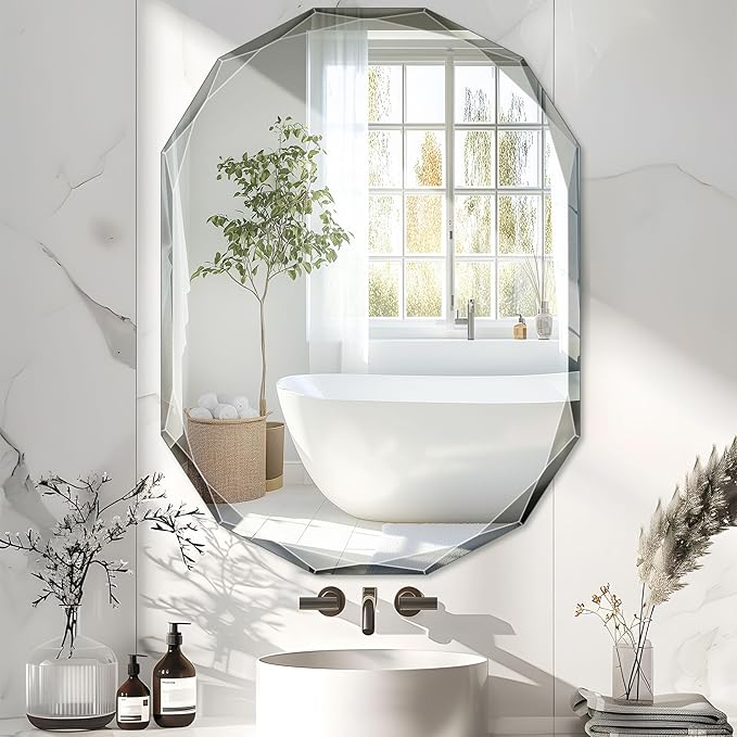 Bathroom Mirror for Wall, Bathroom Vanity Mirror, Wall Mount Vanity Mirrors by ladynow