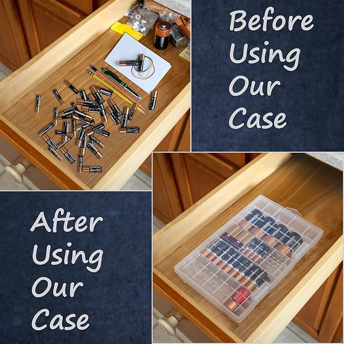 Home-X Battery Organizer Storage Case - Image 3