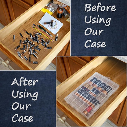 Home-X Battery Organizer Storage Case - Image 3