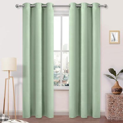 DWCN Light Green Blackout Curtains by DWCN