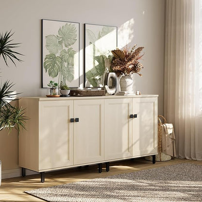 Buffet Sideboard Cabinet Farmhouse Modern 2 in 1 Storage Cabinet by FENSULN