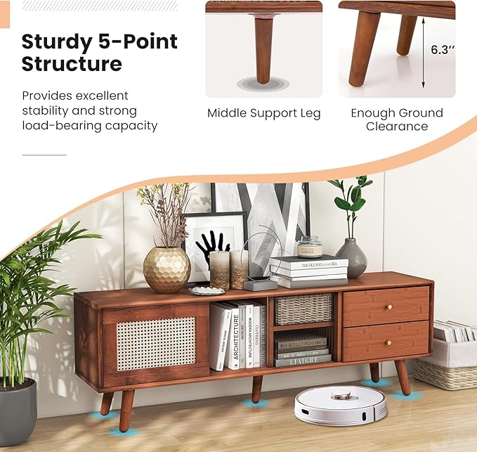 Giantex Mid Century Modern TV Stand - Image 8