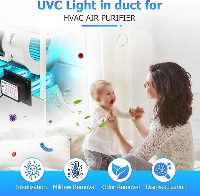 Qualirey 26W HVAC UV Light Sanitizer Air Purifier - Image 4