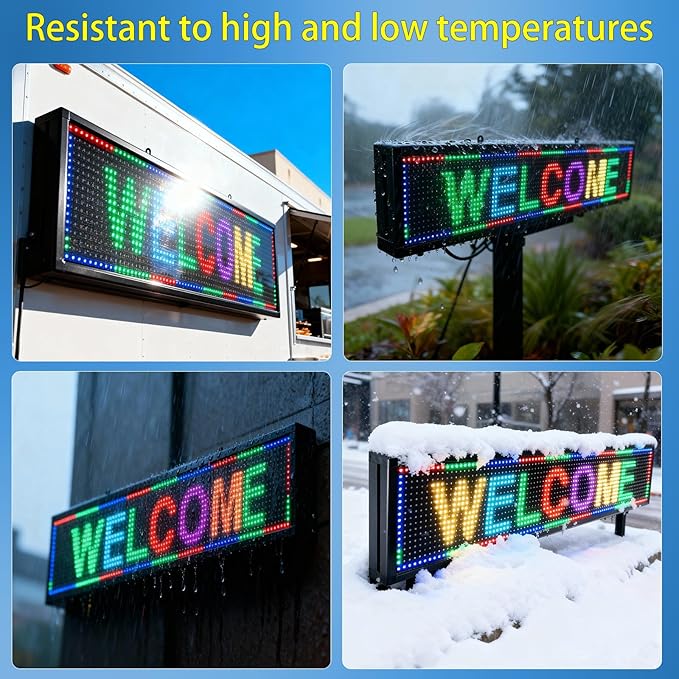 Programmable Scrolling Led Sign Message Board Outdoor Digital Signs - Image 2