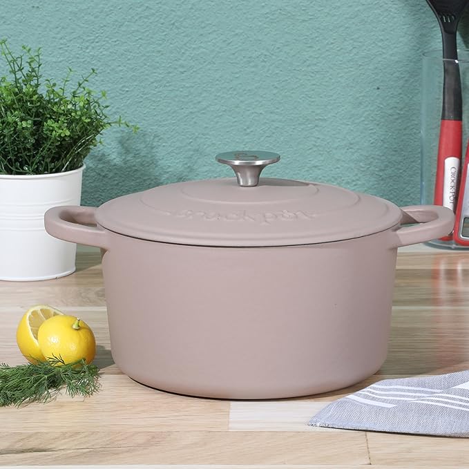 Crock-Pot Artisan 5-Quart Round Cast Iron Dutch Oven - Image 2