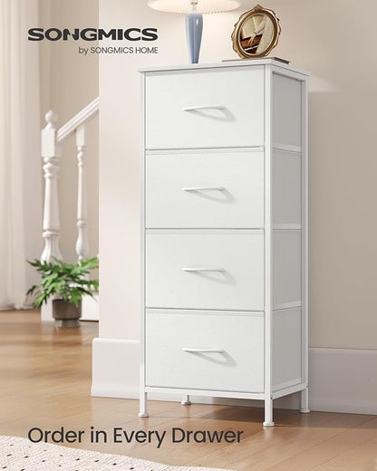 SONGMICS Dresser for Bedroom, Chest of Drawers, 4 Non-Woven Fabric Drawers - Image 3