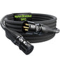 XLR Cables 6.6ft 1 Pack, Professional Gold-Plated Rean Connectors from Neutrik by AA
