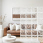 24 Pcs PVC Hanging Room Divider, Flower Carving Pattern Panels, Decorative Wall by Unknown