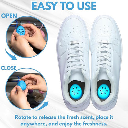 Air Jungles Shoe Deodorizer Balls 12 Ct, Fresh Linen Scent, Odor Remover Balls - Image 3