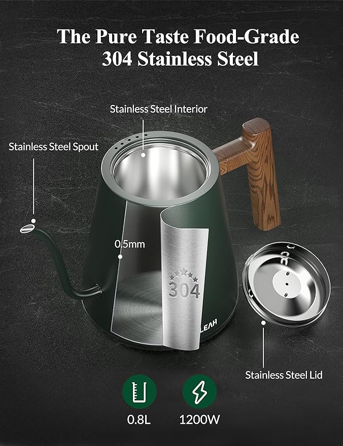 KLEAH Gooseneck Electric Kettle - Image 4