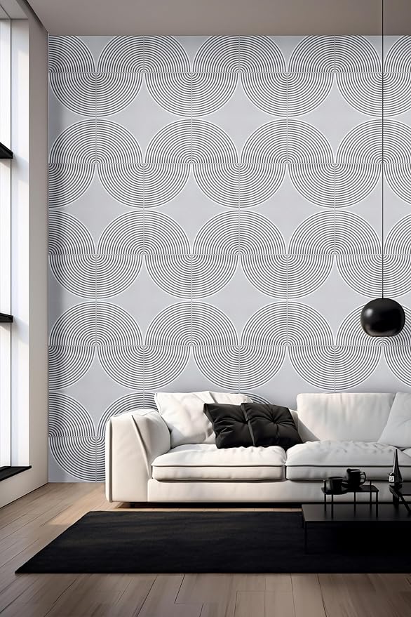 From Plain To Beautiful In Hours 9002 Arc Swell PVC 12 in x 12 in Peel and - Image 11