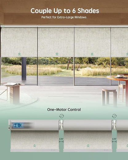 Yoolax Smart Coupled Roller Shades Compatible - Image 2