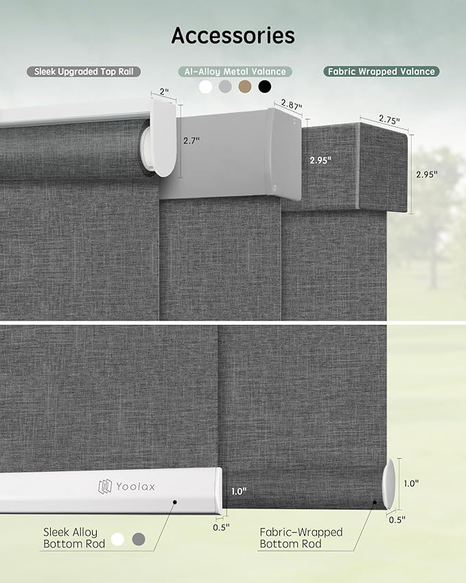 Yoolax Motorized Blinds with Remote, Automatic Window Shades Work with Alexa - Image 5