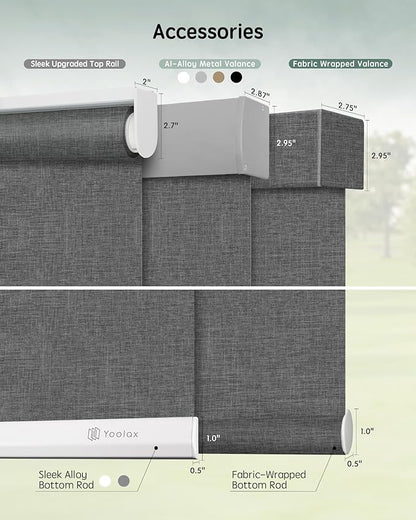 Yoolax Motorized Blinds with Remote, Automatic Window Shades Work with Alexa - Image 5