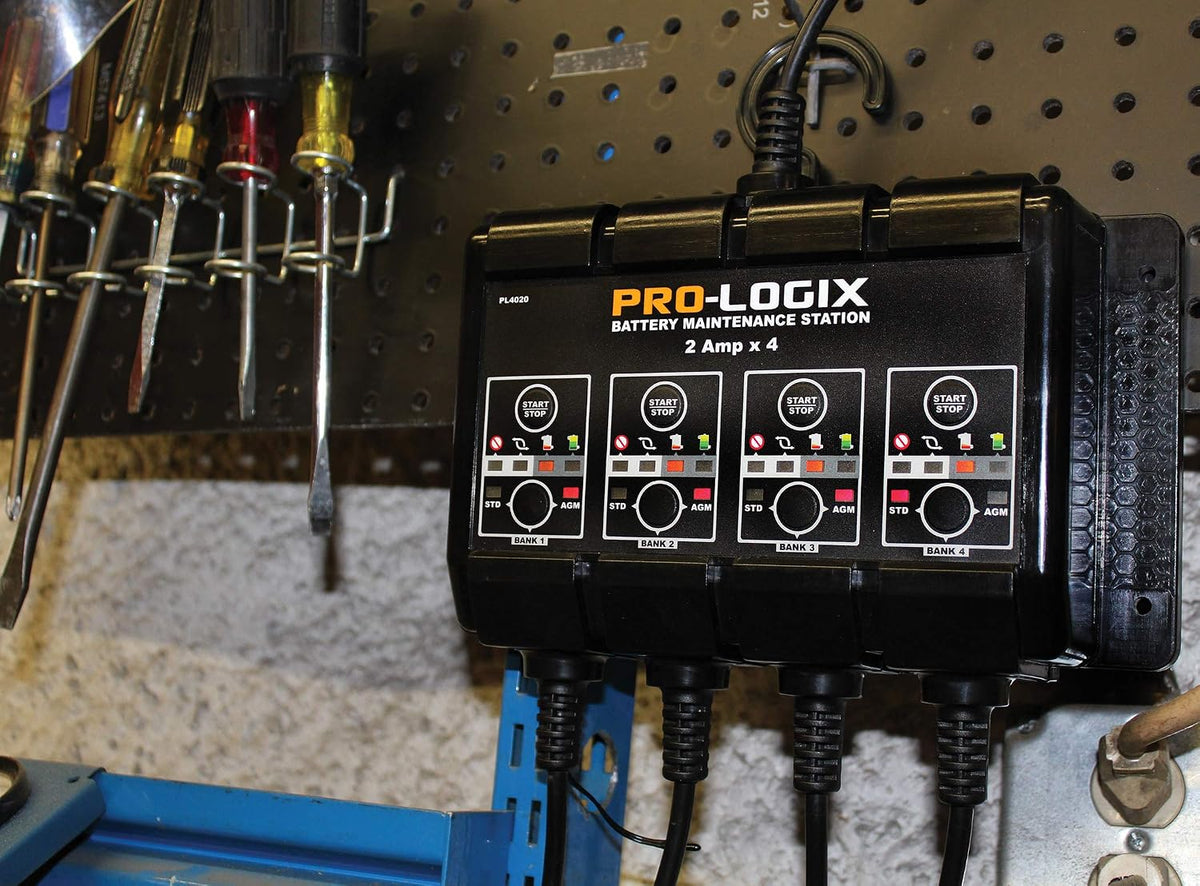 Clore Automotive PL4020, Pro-Logix 4-Bank, 8-Amp (2-Amp Per Bank) Fully Autom...