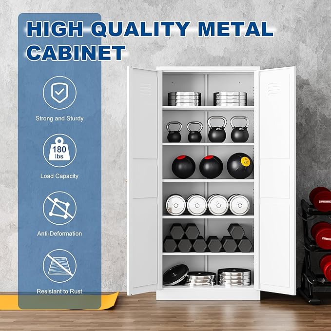 Metal Storage Cabinet-71” Tall Steel File Cabinets - Image 4