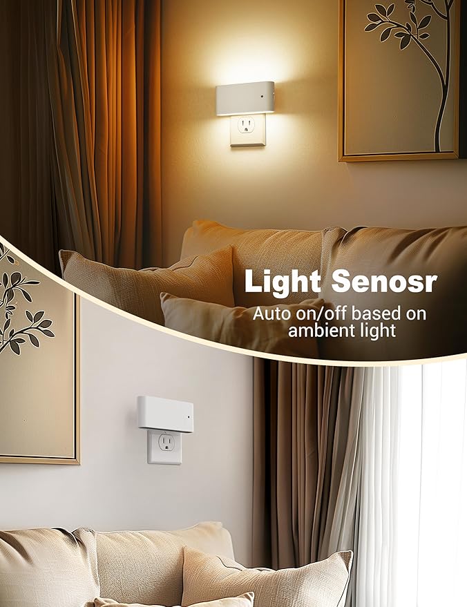 JandCase LED Night Lights Plug into Wall, Night Light - Image 3