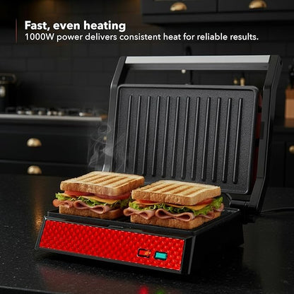 OVENTE Electric Indoor Panini Press Grill and Sandwich Maker - Image 2