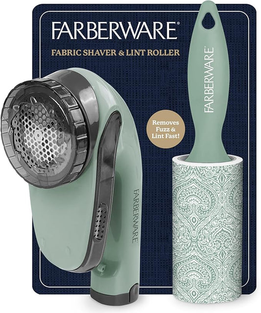 Farberware Large Lint Remover & Fabric Shaver Set – Battery Powered Sweater by BestBrands