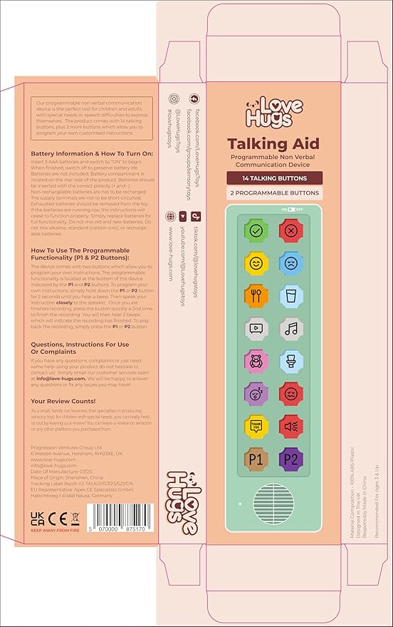 AAC Device for Autism & Speech Therapy. Non Verbal Communication Tools for Kids - Image 2