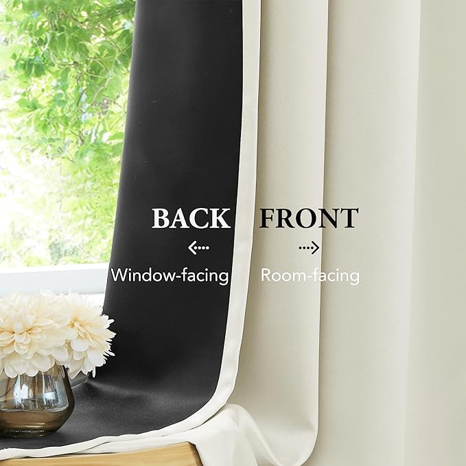 Beauoop 100% Blackout Curtains 96 Inches Long - Image 5