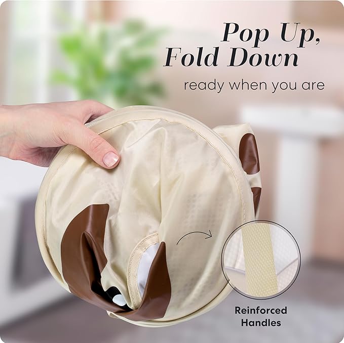 Handy Laundry Collapsible Mesh Pop-Up Hamper - Image 3