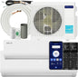 DELLA 28K BTU ODU 20 SEER2, 2 Dual Zone 12000 18000 BTU Mini Split AC, Work by Della