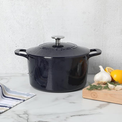 Martha Stewart Gatwick 4 Quart Enamel Cast Iron Dutch Oven - Image 9