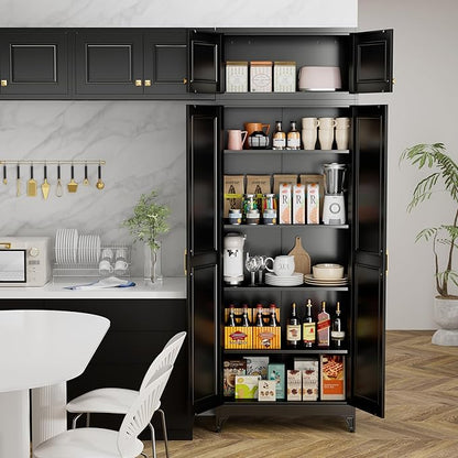Kitchen Pantry Storage Cabinets, Utility Kitchen Cupboard, Large Steel Cabinets - Image 7